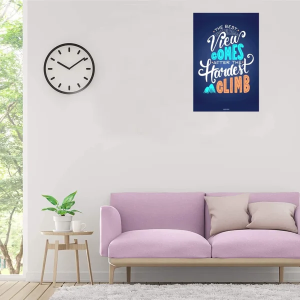 Craft Qila The Best View Comes After The Hardest Climb | Motivational Poster | Poster for Room & Office - Image 2